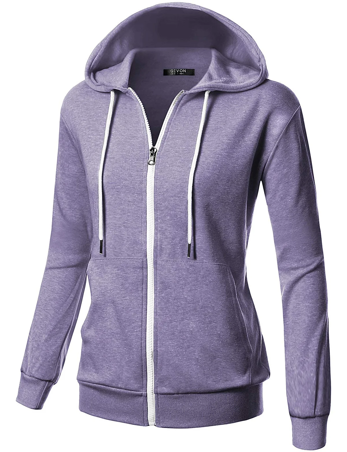 GIVON Women's Lightweight Zip Up Hoodie